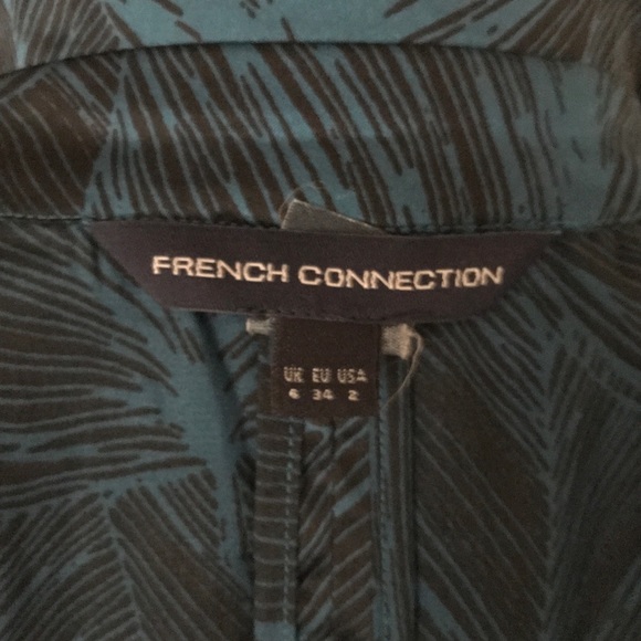 Y2K French Connection Satin Smoking Jacket | Size 6 - Picture 15 of 15